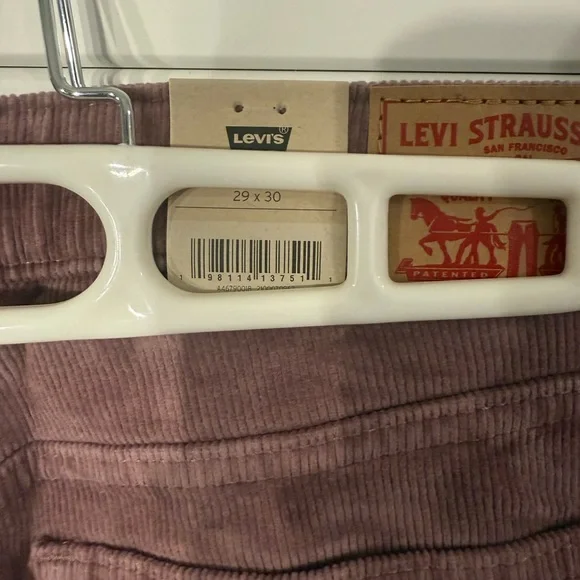 Levi's Mauve Boot Cut Corduroy Pants - Picture 4 of 6